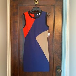 New with tags color block sheath dress
